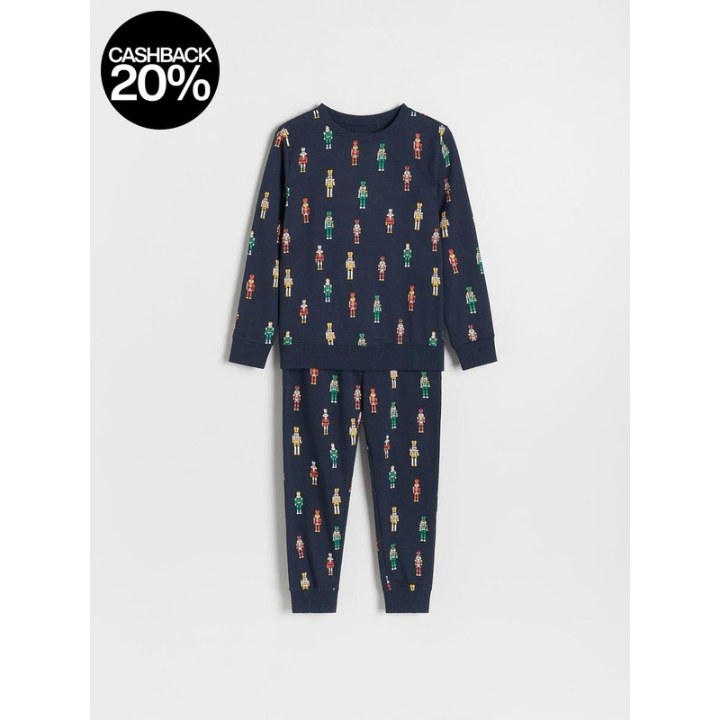 Reserved Boy’s Navy Christmas Holiday Pajama Set |Reserved In Lebanon
