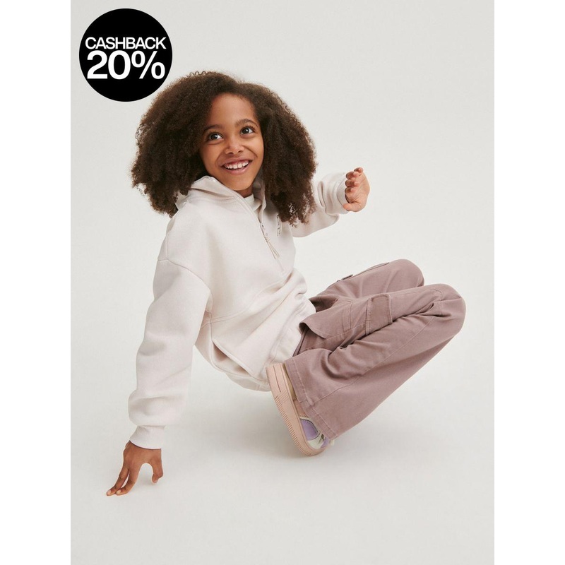 Reserved Girl’s Light Maroon Flare Cargo Pant |Reserved In Lebanon