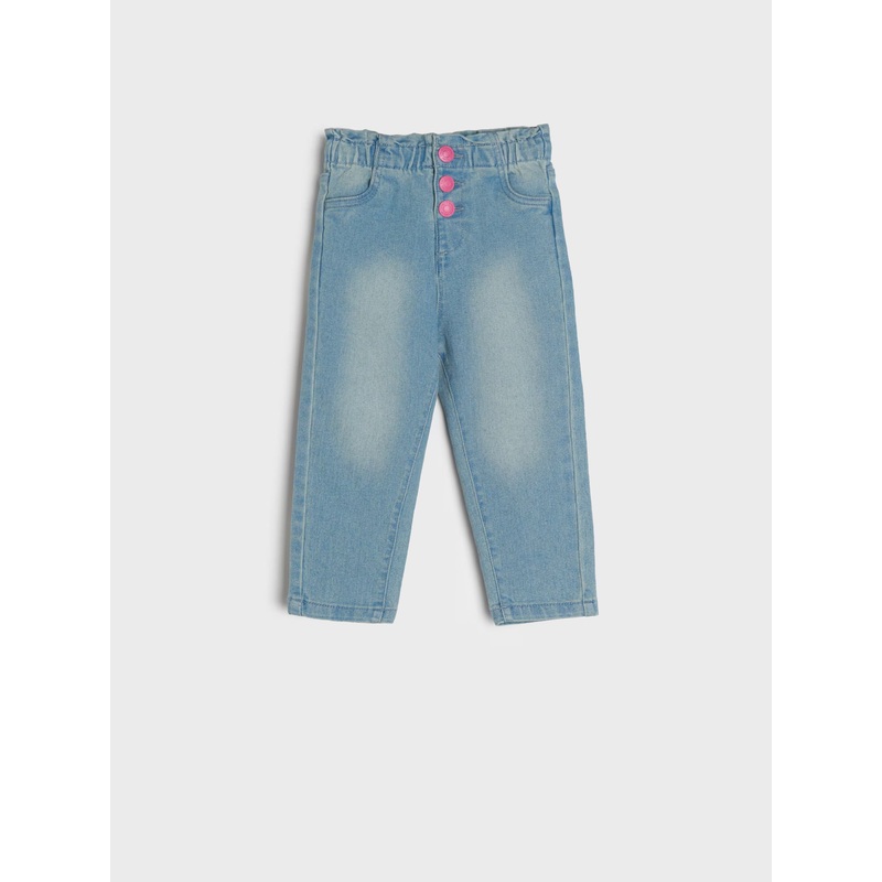 Sinsay Baby Girl Blue Paperbag Jeans | Sinsay In Lebanon