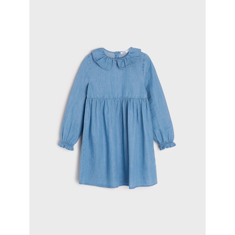 Sinsay Baby Girl’s Blue Denim Dress With Collar | Sinsay In Lebanon