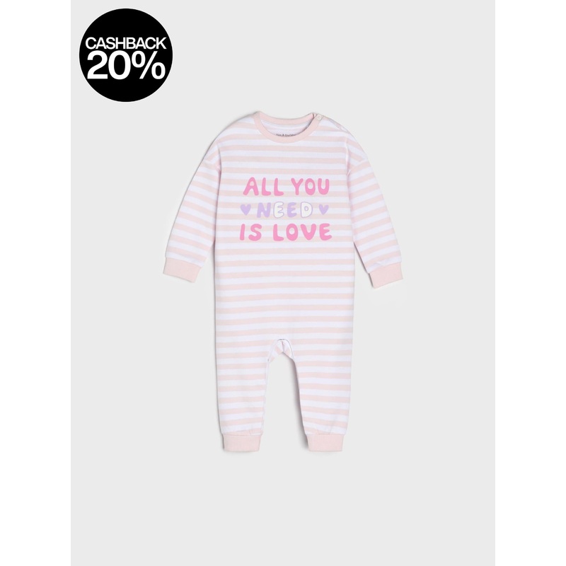 Sinsay Baby Girl’s White Long-Sleeve Overall | Sinsay In Lebanon