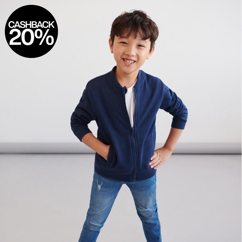 Sinsay Boy’s Navy Zip Up Sweatshirt | Sinsay In Lebanon