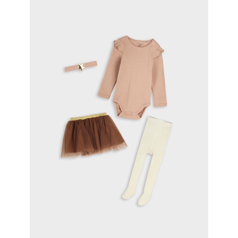 Sinsay Fox & Bunny Baby Girl’s Beige Set | Sinsay In Lebanon