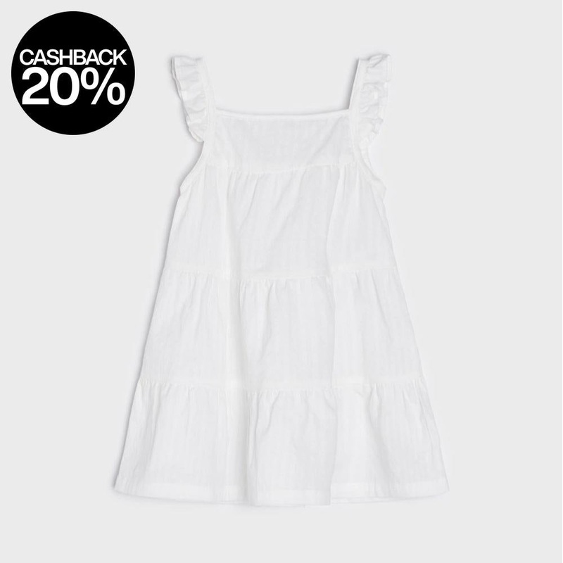 Sinsay Fox & Bunny Baby Girl’s White Dress With Ruffles | Sinsay In Lebanon