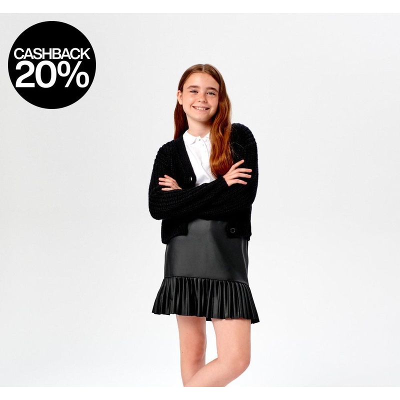 Sinsay Girl’s Black Faux Leather Skirt | Sinsay In Lebanon