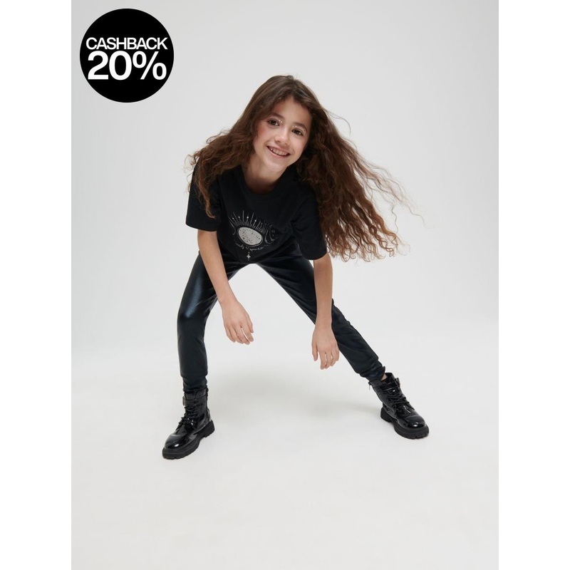 Sinsay Girl’s Black Shimmery Pant |Sinsay In Lebanon