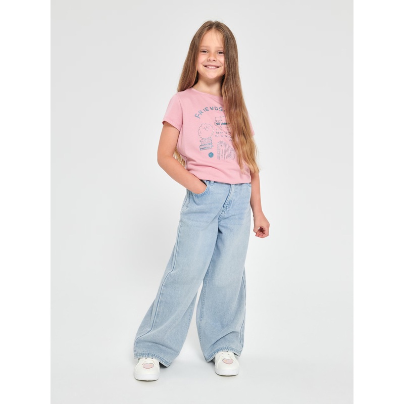 Sinsay Girl’s Light Blue Wide Leg High Waist Jeans | Sinsay In Lebanon
