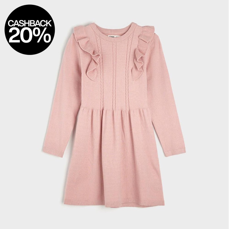 Sinsay Girl’s Light Pink Gathered Dress | Sinsay In Lebanon