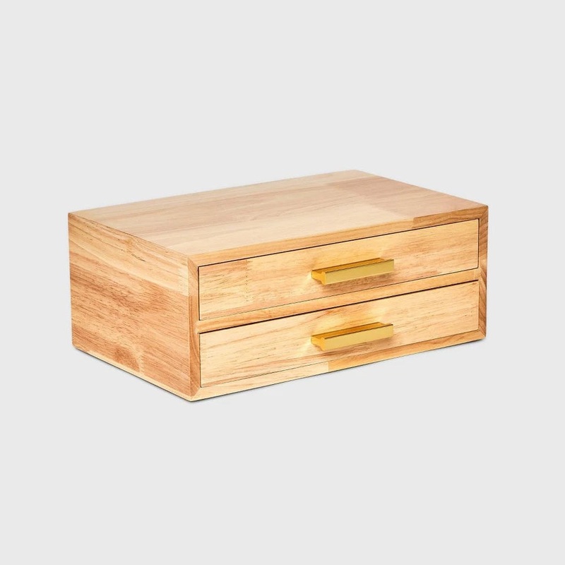 A New Day Women’s Two Drawer Wood Organizer Jewelry Box |A New Day In Lebanon