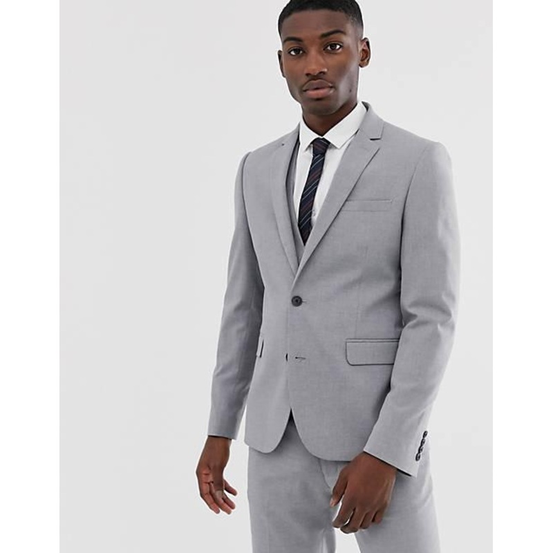 ASOS DESIGN  Men’s Gray Blazer 100787950 AMFJ117   (yz5) s