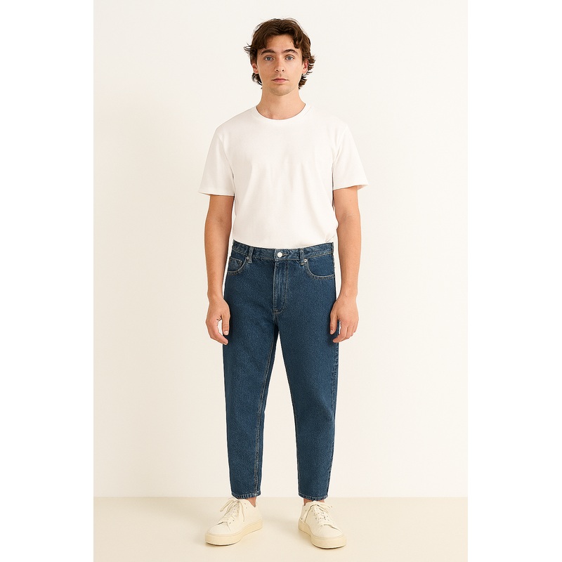 Asos Design Men’s Navy Blue Jeans ANF452