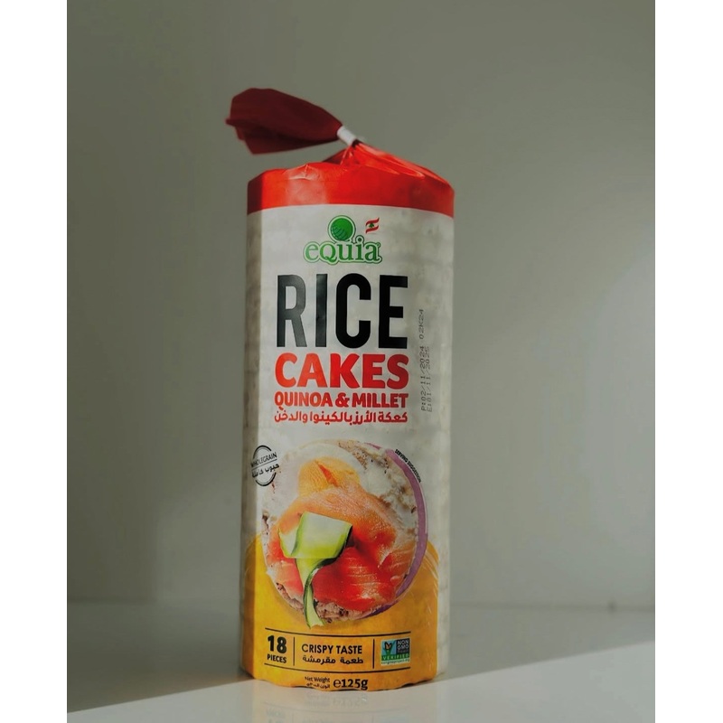 Equia Rice Cake Quinoa & Millet 125GR (18Pieces) | Equia  In Lebanon