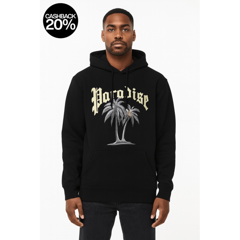 Forever 21 Men’s Black Kangaroo Pocket Printed Hoodie | Forever 21 In Lebanon
