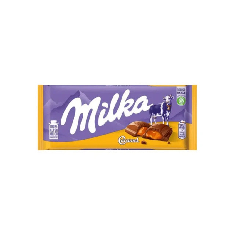 Milka Caramel Chocolate Bar 95GR | Milka In Lebanon