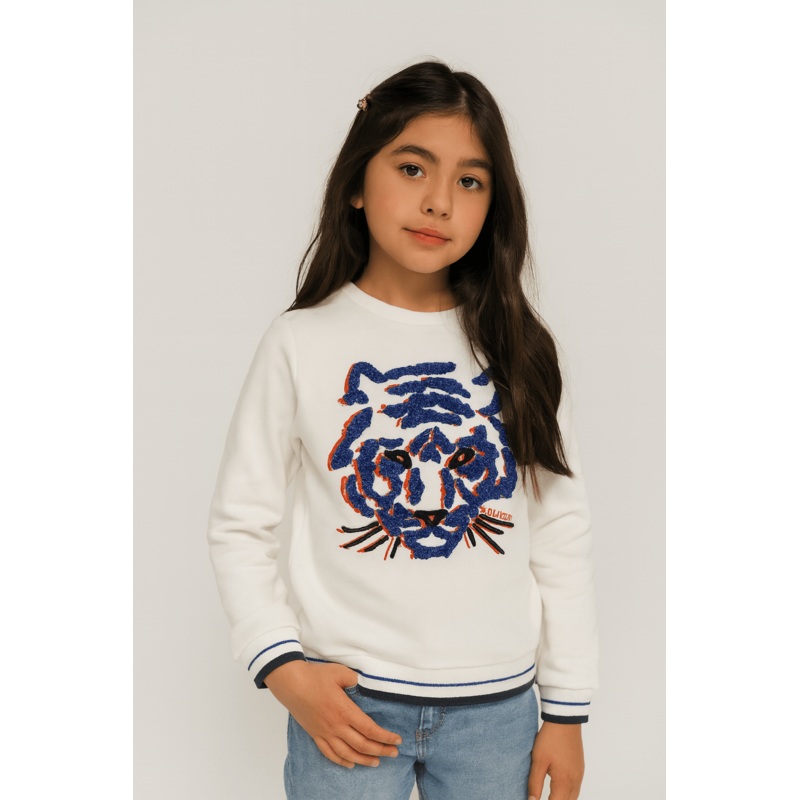 S.Oliver Girl’s White Long-Sleeve Sweatshirt |S.Oliver in Lebanon