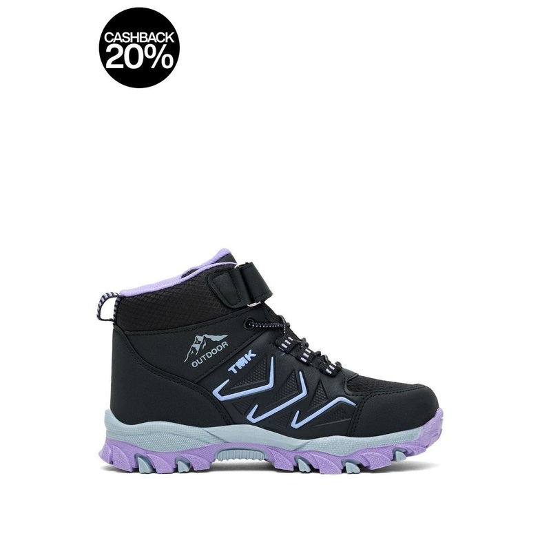 Tonny Black Kids Black & Lilac Comfortable Mold Boots | Tonny Black In Lebanon