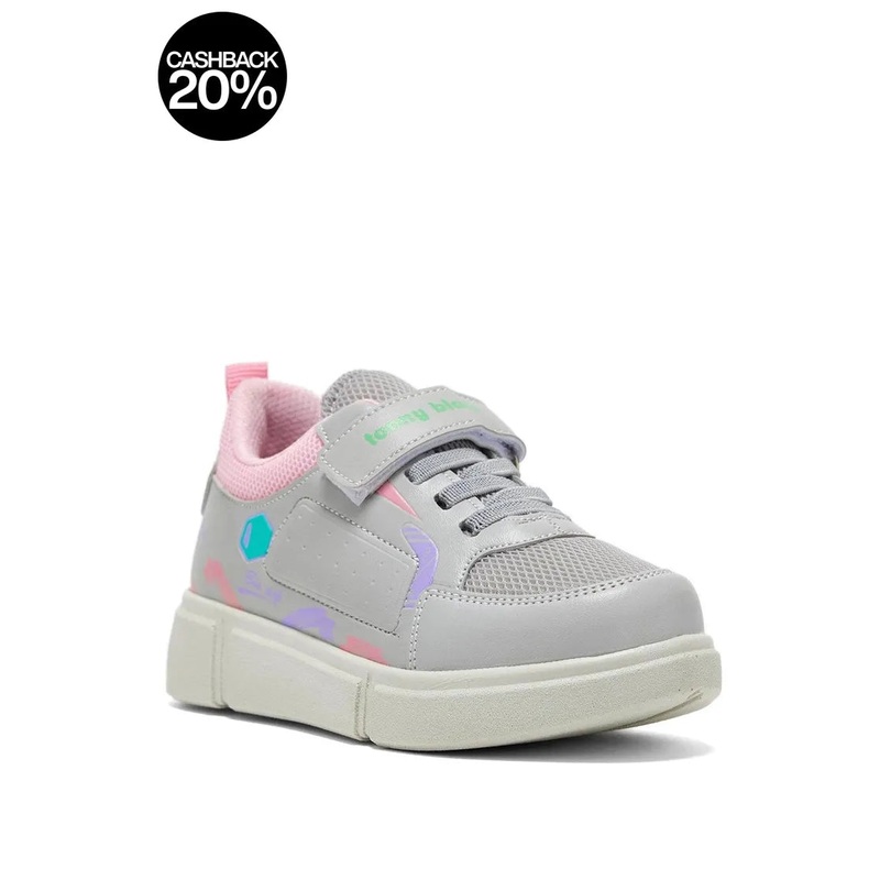 Tonny Black Kids Grey With Light Pink Sport Sneakers | Tonny Black In Lebanon