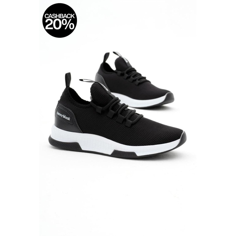 Tonny Black Unisex Black & White Poly Sole Sneakers | Tonny Black In Lebanon