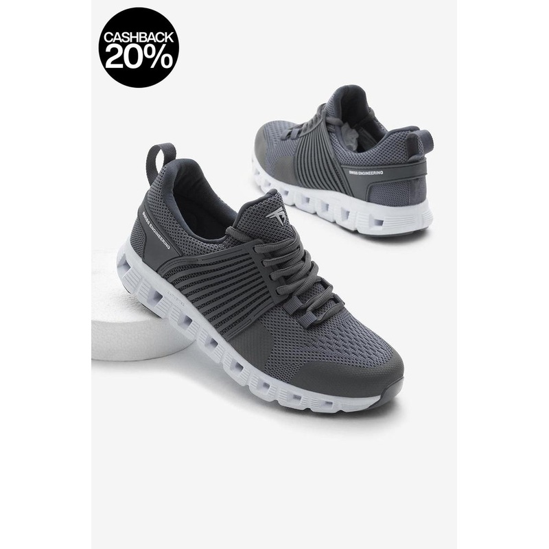 Tonny Black Unisex Gray Striped Sneakers | Tonny Black In Lebanon