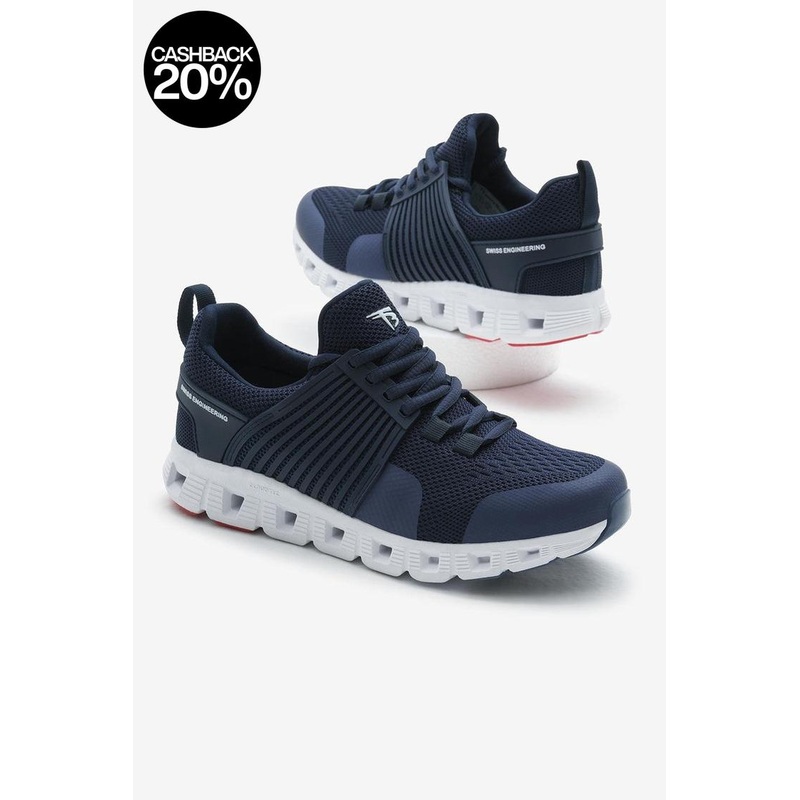 Tonny Black Unisex Navy Blue Striped Breathable Sneakers | Tonny Black In Lebanon