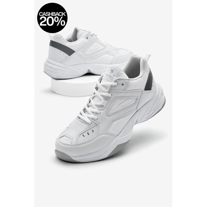 Tonny Black Unisex White High Sole Sneakers | Tonny Black In Lebanon