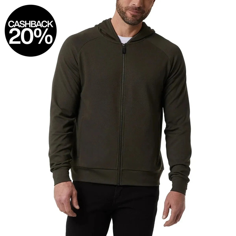 32 Heat Mens Khaki Green Full Zip Fleece Jacket |32 Heat In Lebanon