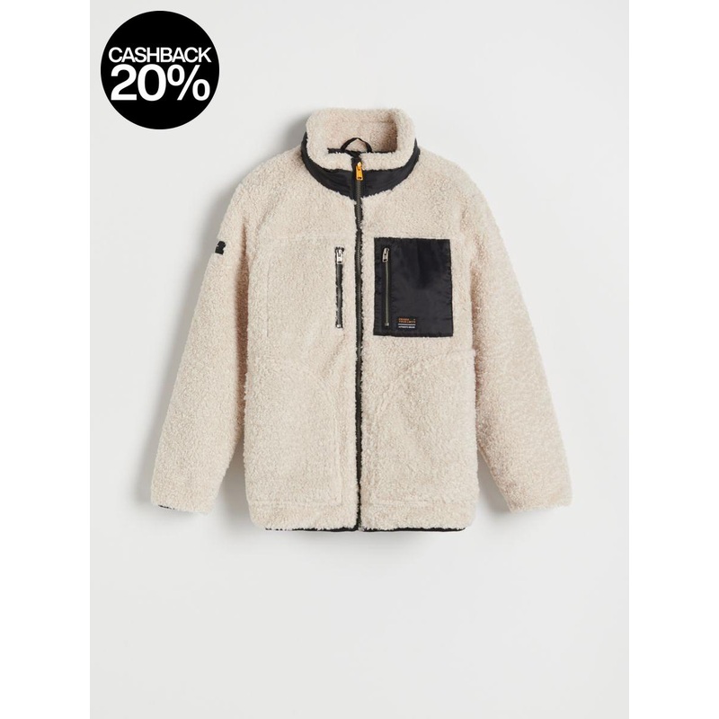 Reserved Boy’s Off White Sherpa Jacket |Reserved In Lebanon