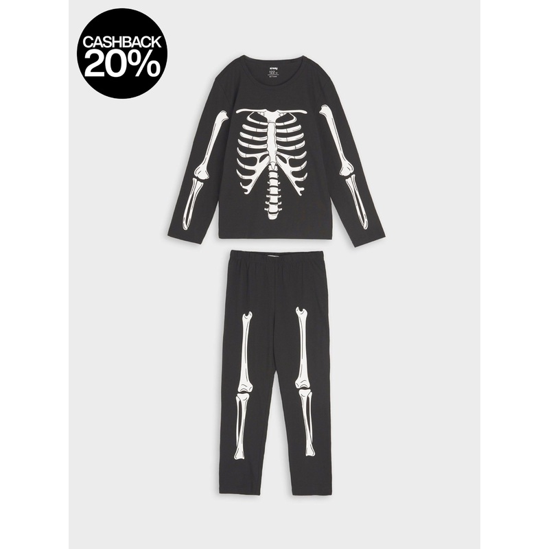 Sinsay Boy’s Black Skeleton Pajama Set | Sinsay In Lebanon