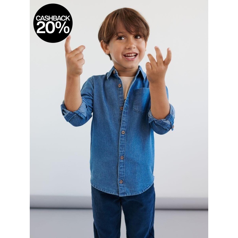 Sinsay Boy’s Blue Denim Jeans Shirts | Sinsay In Lebanon