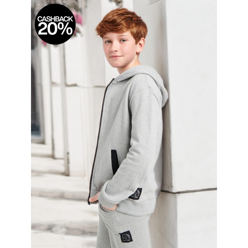 Sinsay Boy’s Grey Hooded Jacket | Sinsay In Lebanon
