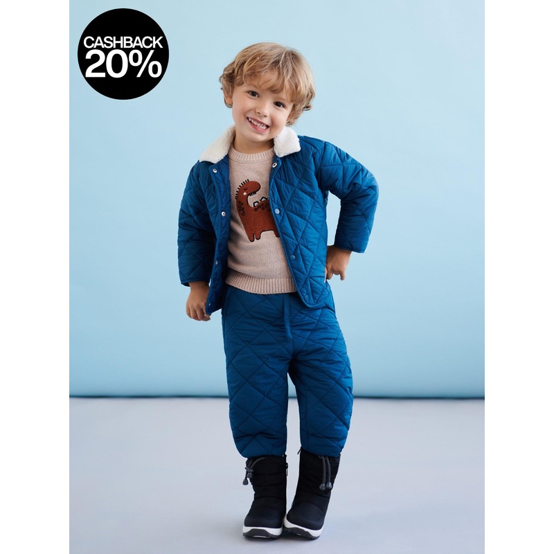 Sinsay Fox & Bunny Baby Boy’s Petrol Quilted Jacket | Sinsay In Lebanon
