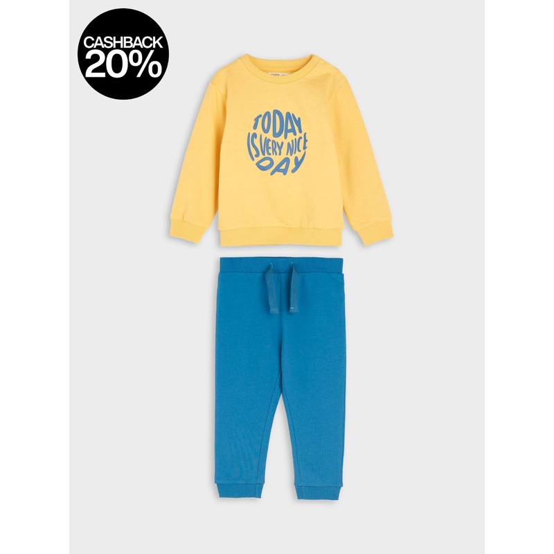 Sinsay Fox & Bunny Baby Boy’s Wheat Sweatshirt And Trousers Set | Sinsay In Lebanon