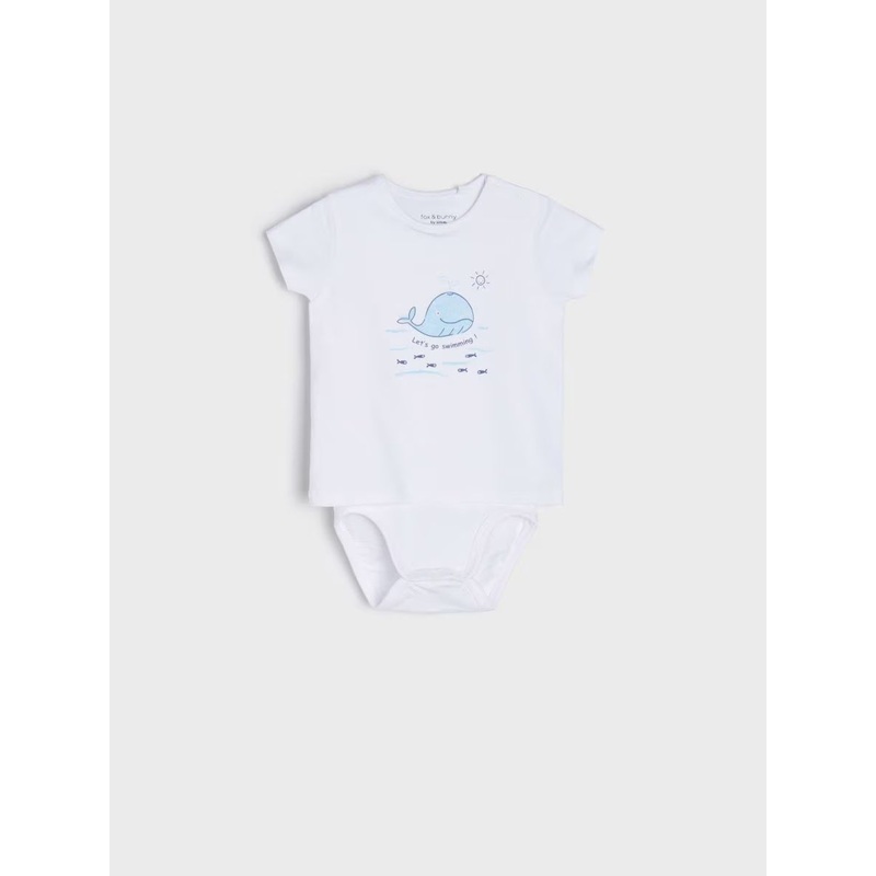 Sinsay Fox & Bunny Baby Boy’s White Body Suit | Sinsay In Lebanon