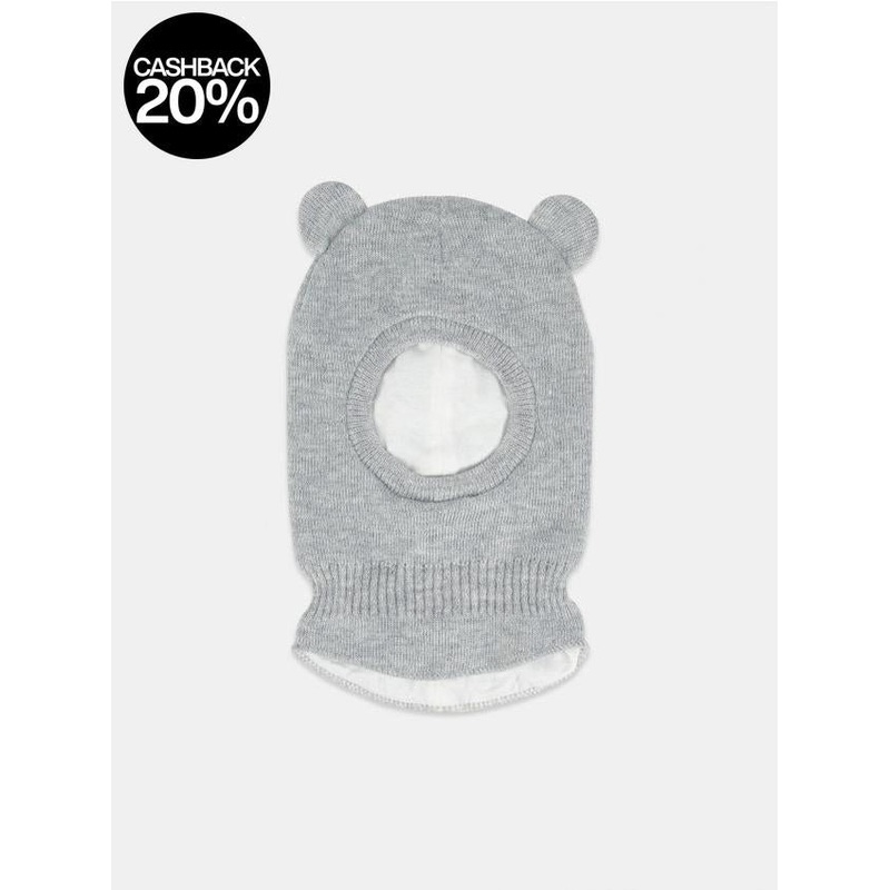Sinsay Fox & Bunny Baby Girl’s Light Grey Knitted Balaclava Hat | Sinsay In Lebanon