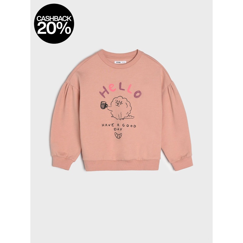 Sinsay Girl’s Dusty Rose Sweatshirt With A Print | Sinsay In Lebanon
