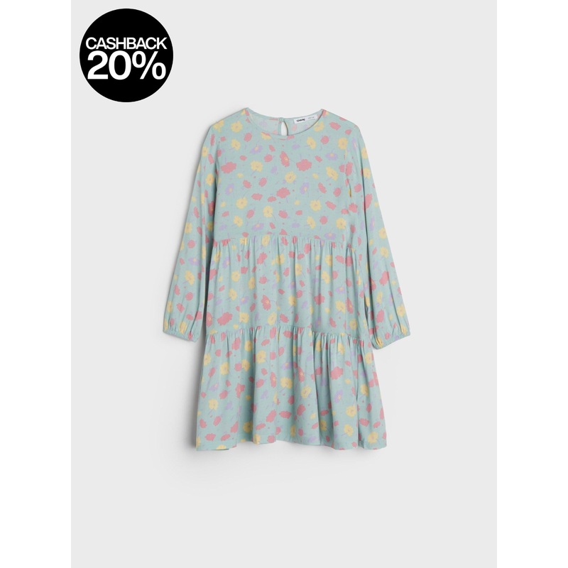 Sinsay Girl’s Multicolor Gathered Dress | Sinsay In Lebanon