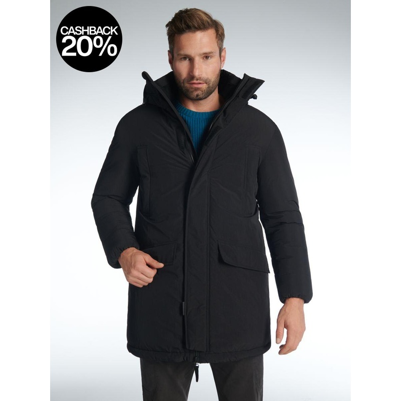 Sinsay Men’s Black Puffer Hooded Jacket | Sinsay In Lebanon