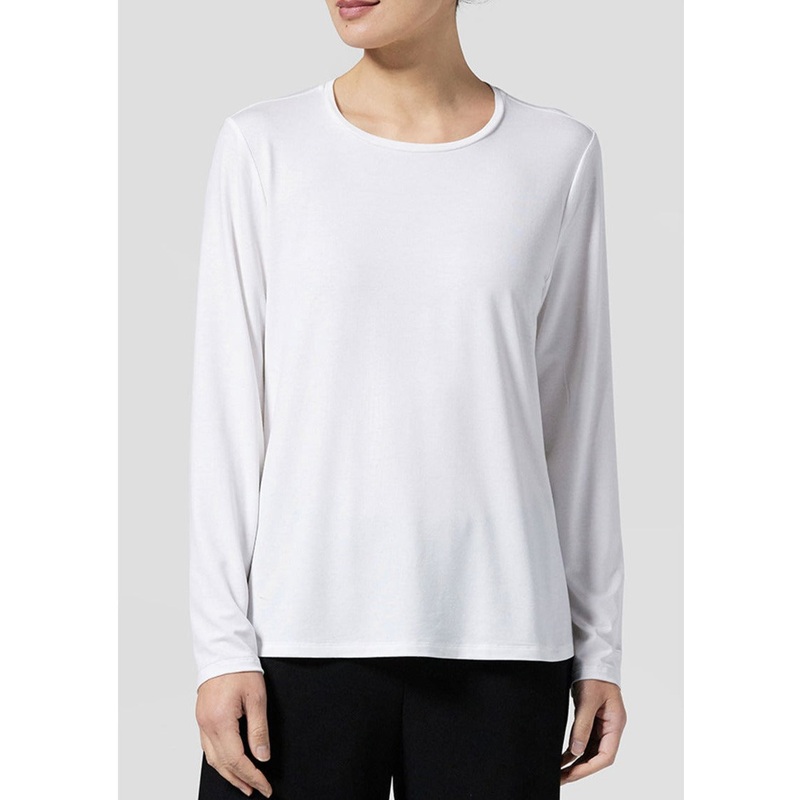 Eileen Fisher – Stretch Jersey Knit Crew Neck Top