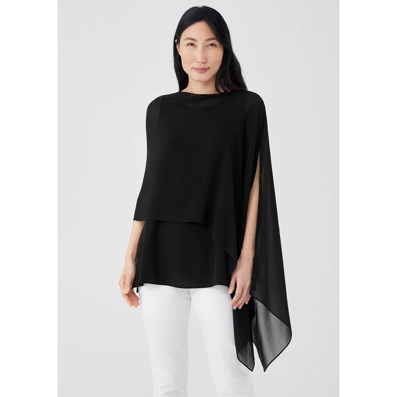 Eileen Fisher – System Sheer Silk Georgette Wrap
