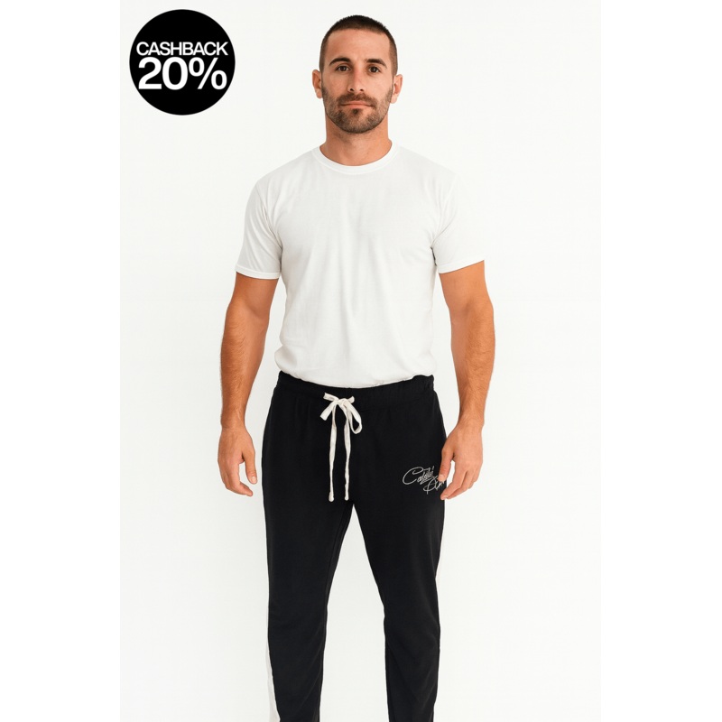 Forever 21 Men’s Black & White Mid-Rise Pant | Forever 21 In Lebanon