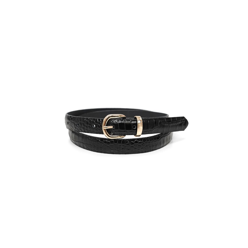 Landes – Croc Embossed Leather Belt