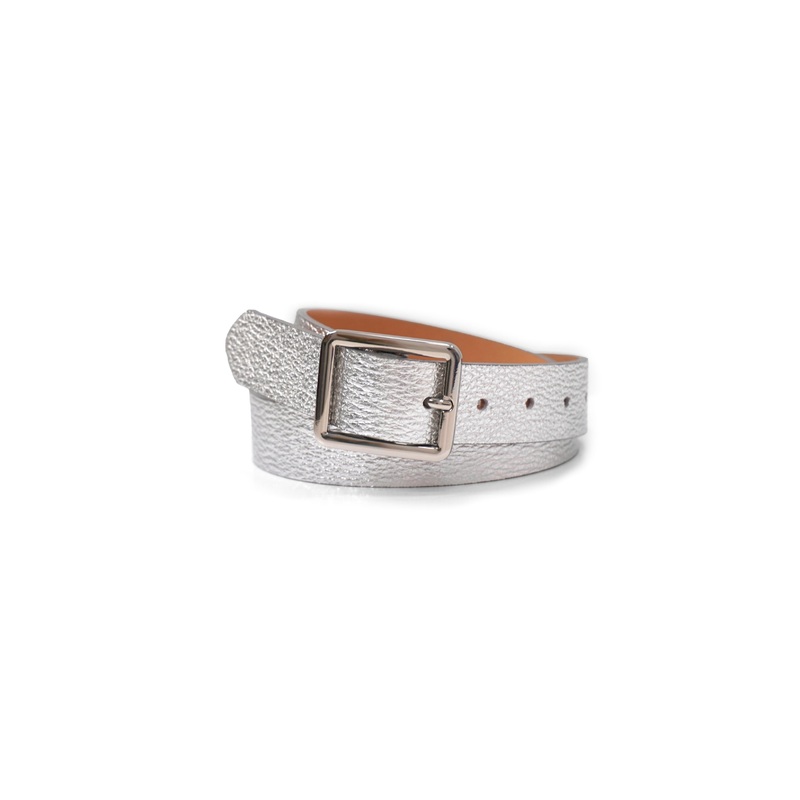 Landes – Small Rectangular Buckle Leather Belt