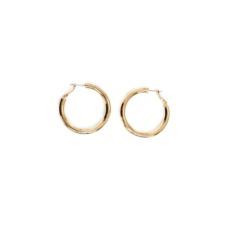 Merx – Gold Hoop Earrings 40mm