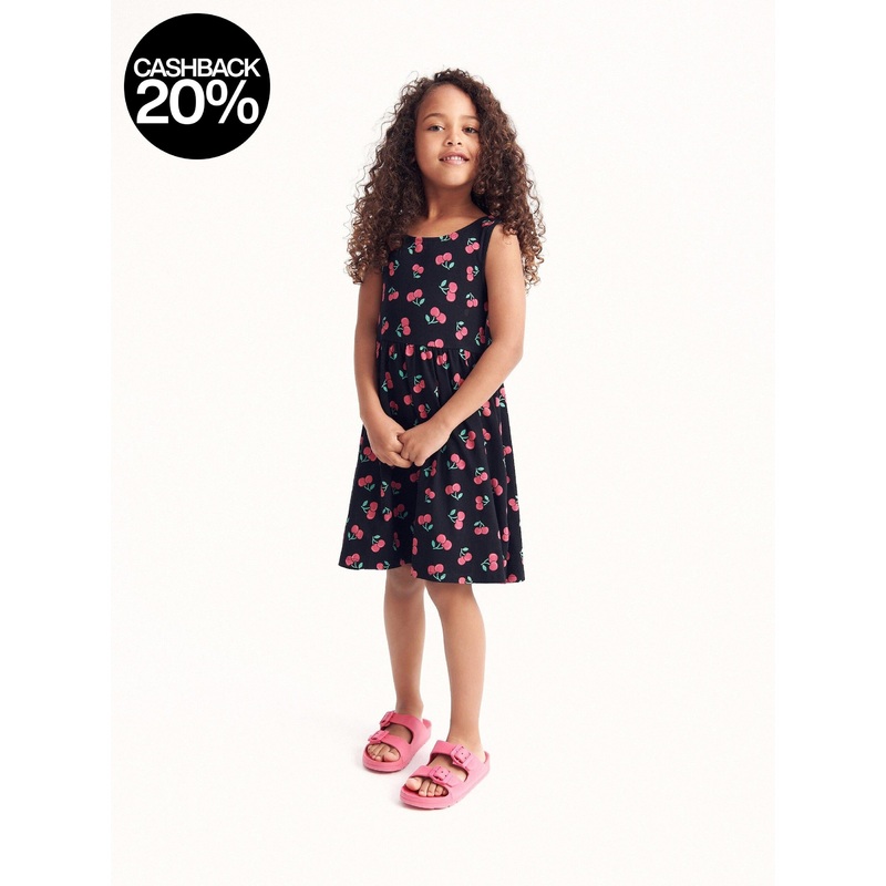 Reserved Girl’s Black Knitted Fruit Dress | Reserved In Lebanon