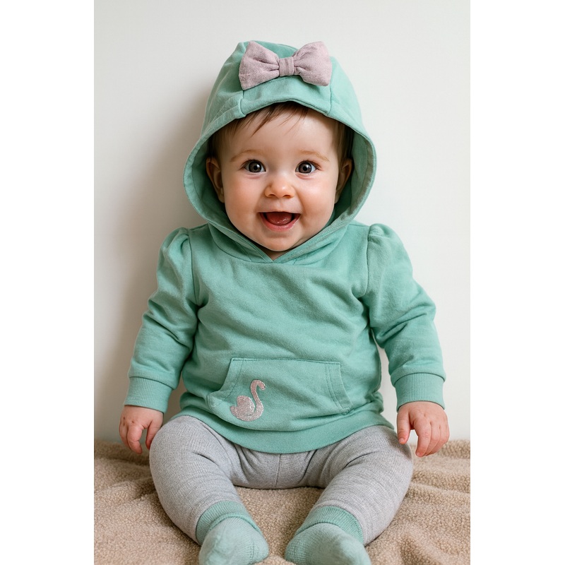S.Oliver Baby Girl’s Mint Long-Sleeve Hoodie|S.Oliver in Lebanon