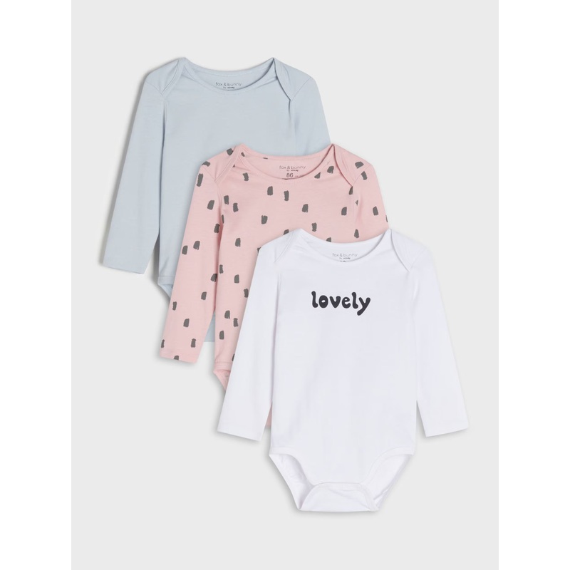 Sinsay Baby Girl’s Multicolor Bodysuits 3 Pack | Sinsay In Lebanon