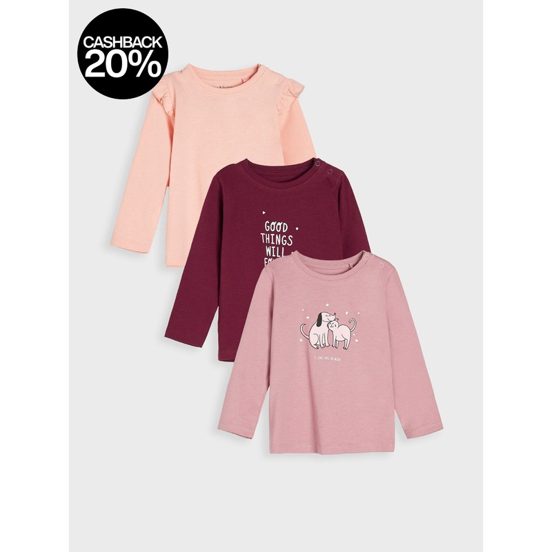 Sinsay Baby Girl’s Multicolor Set Of 3 Blouses | Sinsay In Lebanon