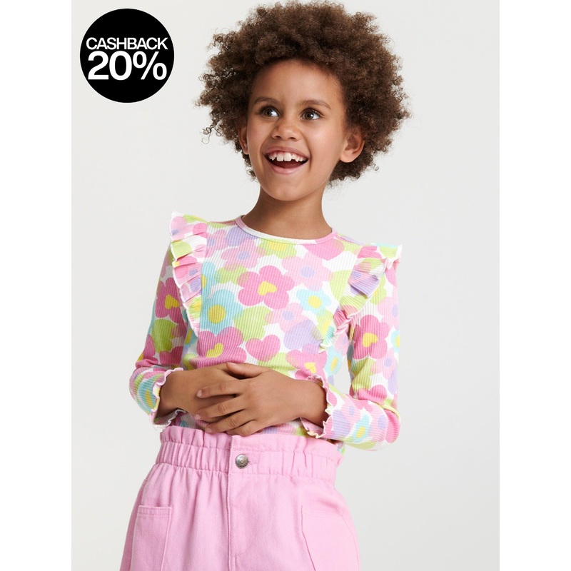 Sinsay Girl’s Multicolor Floral Long Sleeve Blouse | Sinsay In Lebanon