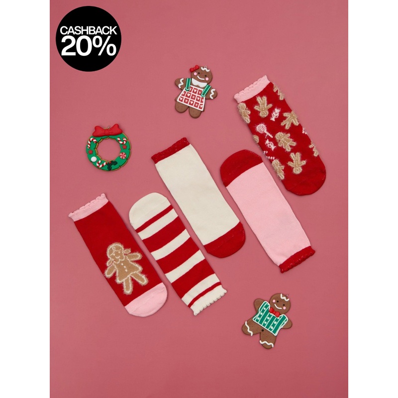 Sinsay Wonderful Time Girl’s Multicolor Socks Set of 5 Pairs | Sinsay In Lebanon