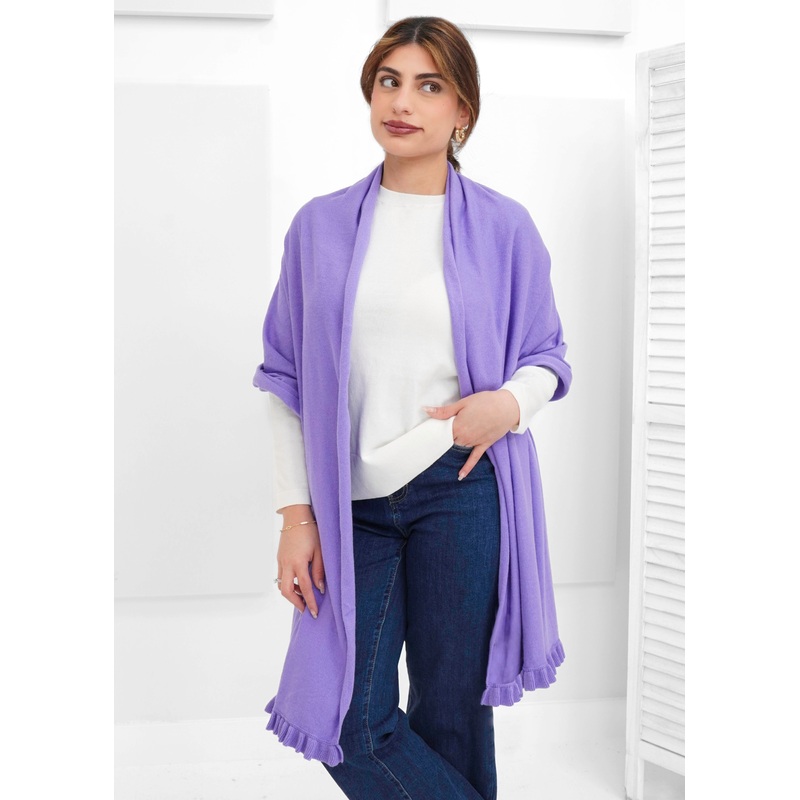 Alashan – Ruffle Trim Travel Wrap